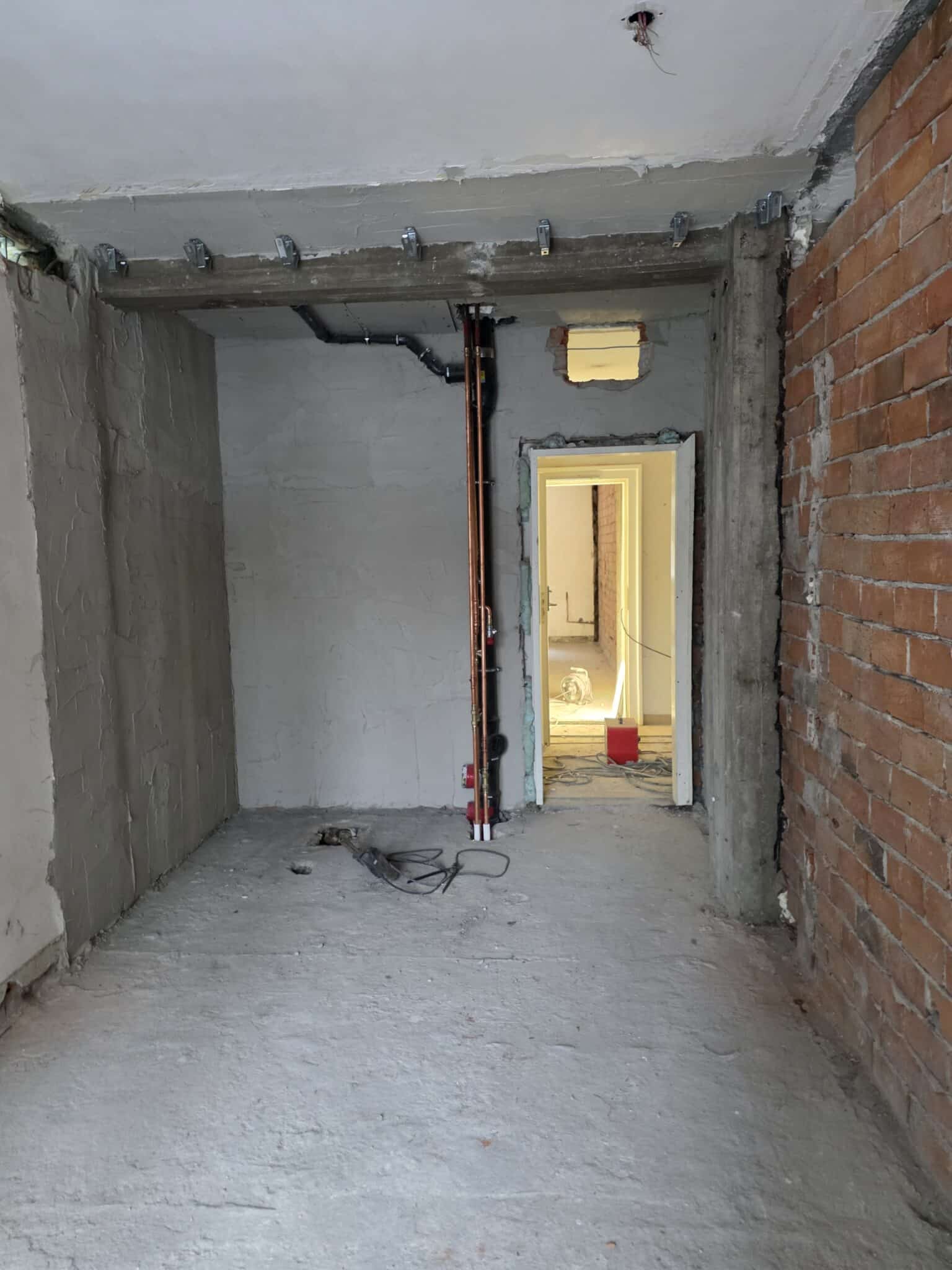 Baufortschritt in den Zimmern